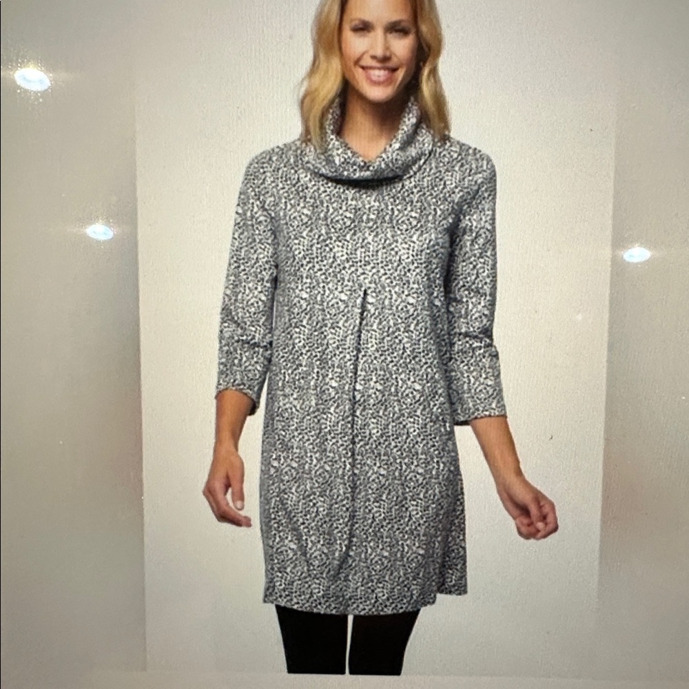 Tyler Boe Kim Cowl dress size large, houndstooth print